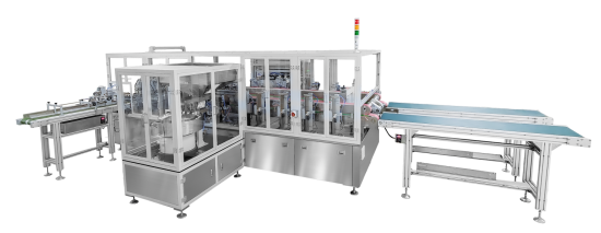 машина для вставки и запечатывания носика