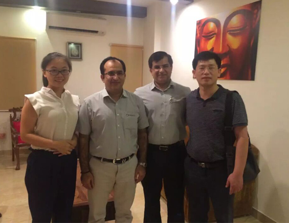 Генеральный директор GBPI г-н Чжоу и менеджер мисс Дженис посещают Индию
